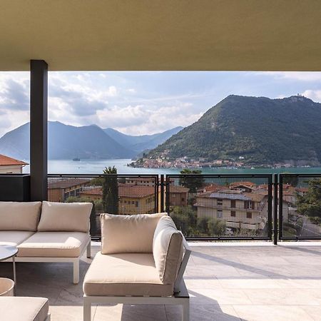 Lake Iseo Panorama Sulzano Buitenkant foto