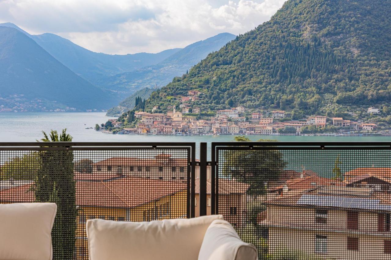 Lake Iseo Panorama Sulzano Buitenkant foto
