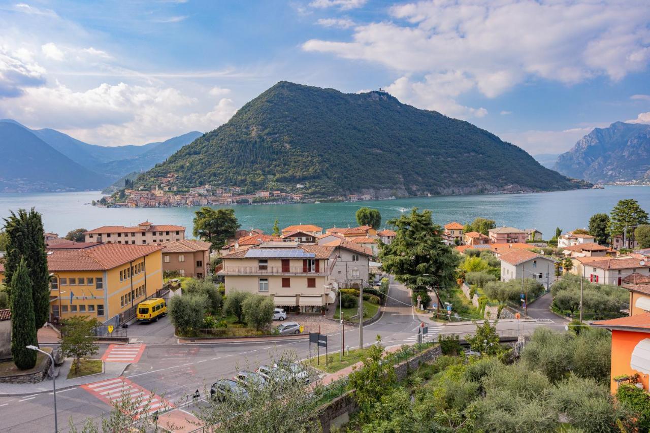 Lake Iseo Panorama Sulzano Buitenkant foto